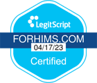 Hims LegitScript verified badge